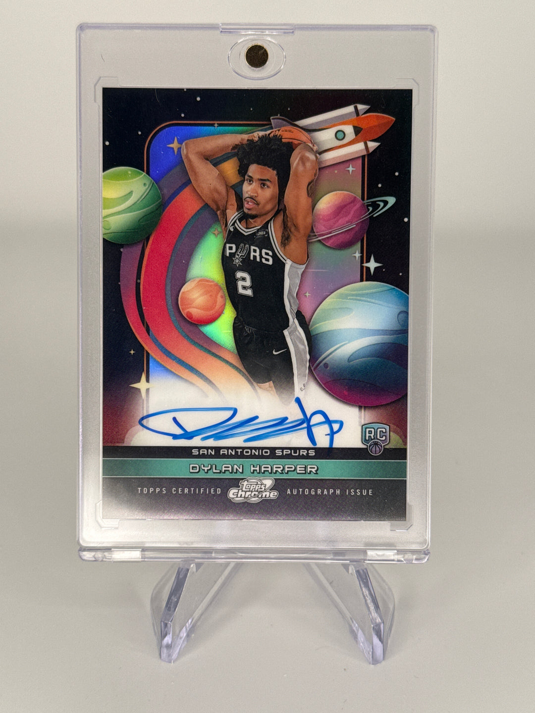 Dylan Harper 2026 Topps Chrome Cosmic First In Flight SSP Rookie Auto