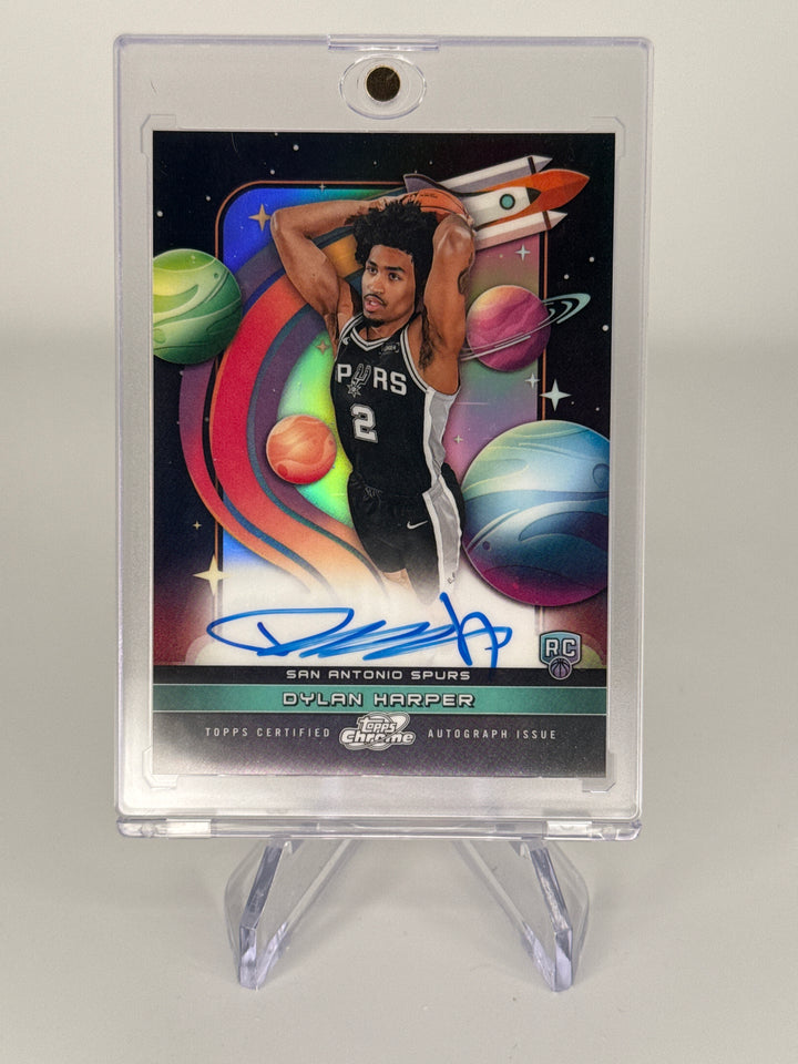 Dylan Harper 2026 Topps Chrome Cosmic First In Flight SSP Rookie Auto