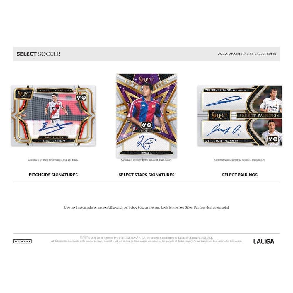 Three soccer trading card packs with different designs on a white background.