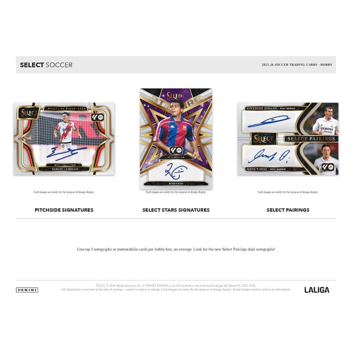 Three soccer trading card packs with different designs on a white background.