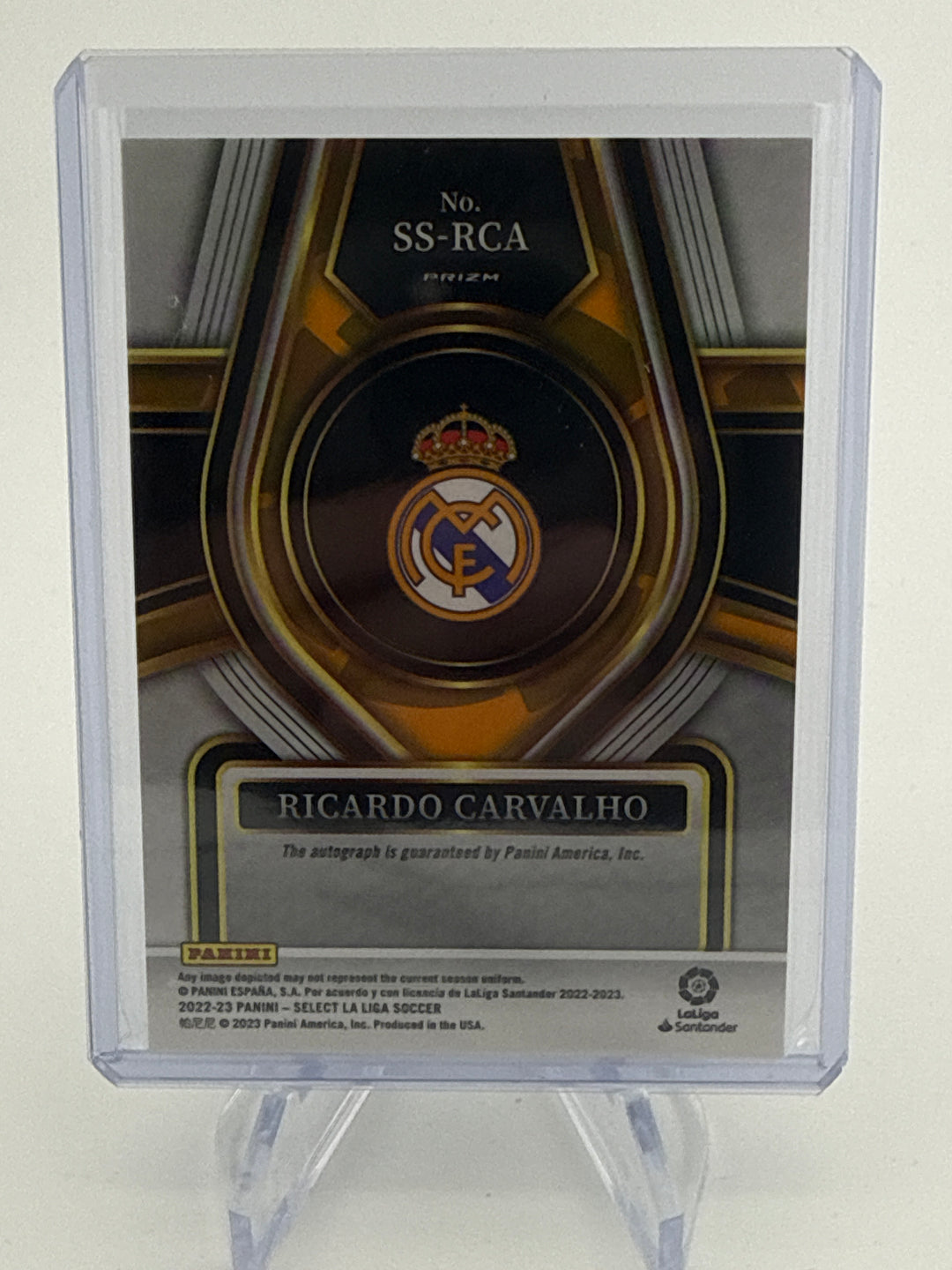 Ricardo Carvalho 2022-2023 Panini Select Silver Auto