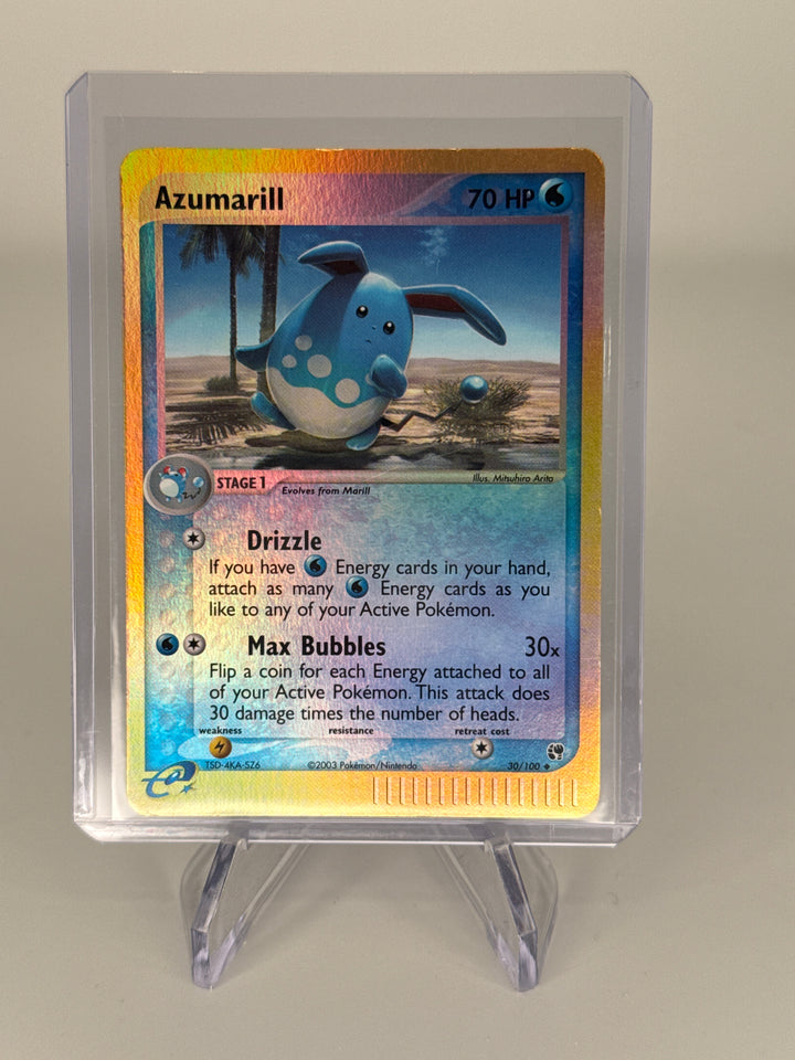 Pokemon TCG 2003 Azumarill Sandstorm Reverse Holo, 30/100