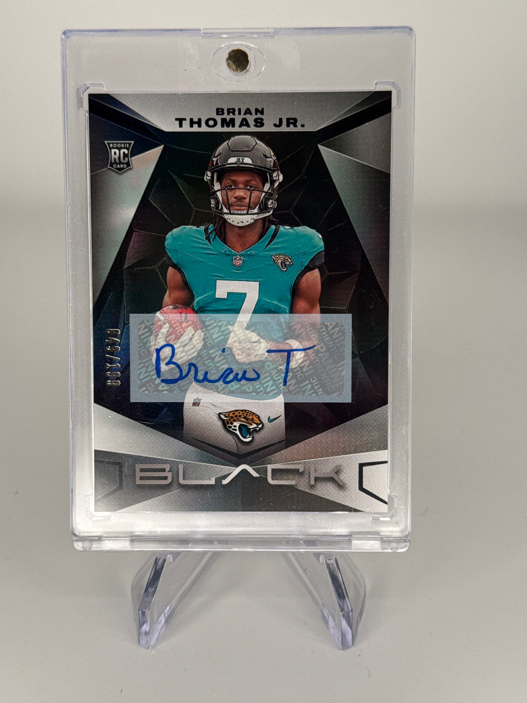 Brian Thomas Jr 2024 Panini Black Rookie Auto, 049/199