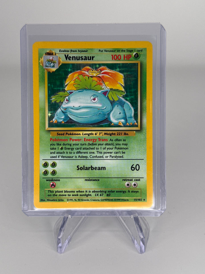 Pokemon TCG 1999 Venusaur Base Set Holo, 15/102