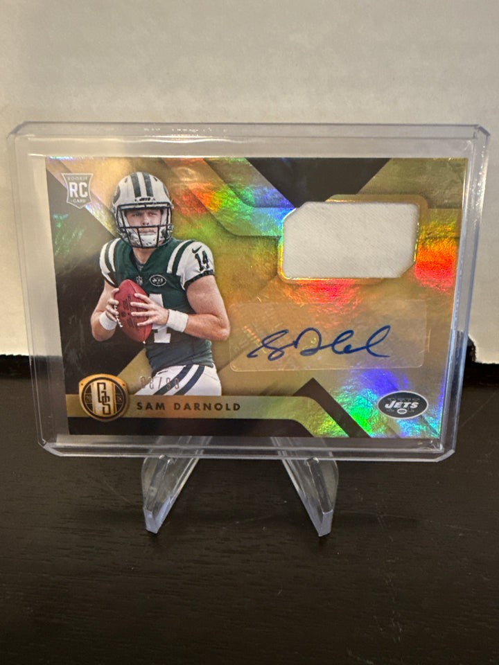 Sam Darnold 2018 Panini Gold Standard Rookie Patch Auto, 88/99
