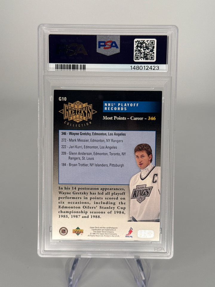 Wayne Gretzky 1995 Upper Deck Gretzky Collection Auto, PSA 8, PSA Authentic Auto