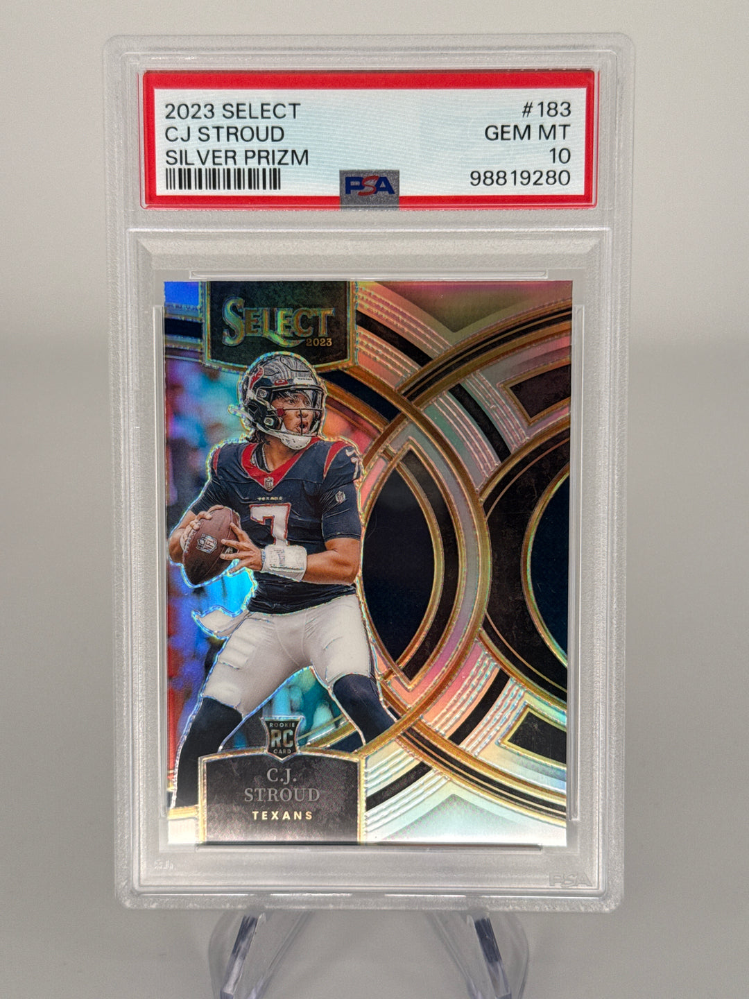 CJ Stroud 2023 Panini Select Premier Level Rookie, PSA 10 Gem Mint