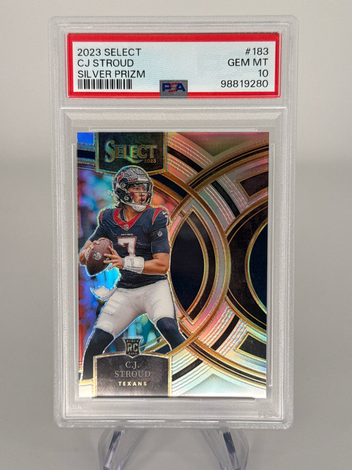 CJ Stroud 2023 Panini Select Premier Level Rookie, PSA 10 Gem Mint