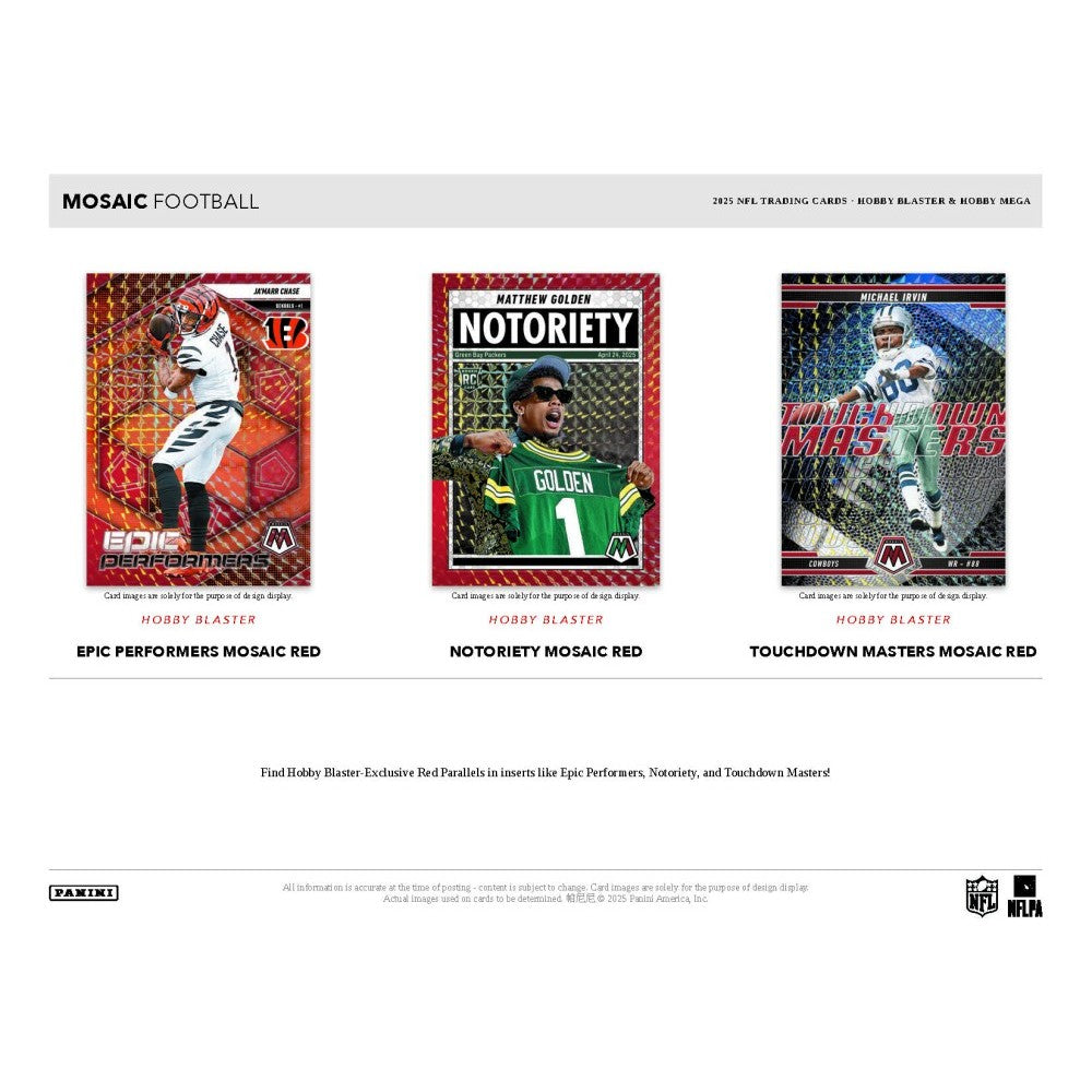 Three trading cards from a sports trading card set on a white background