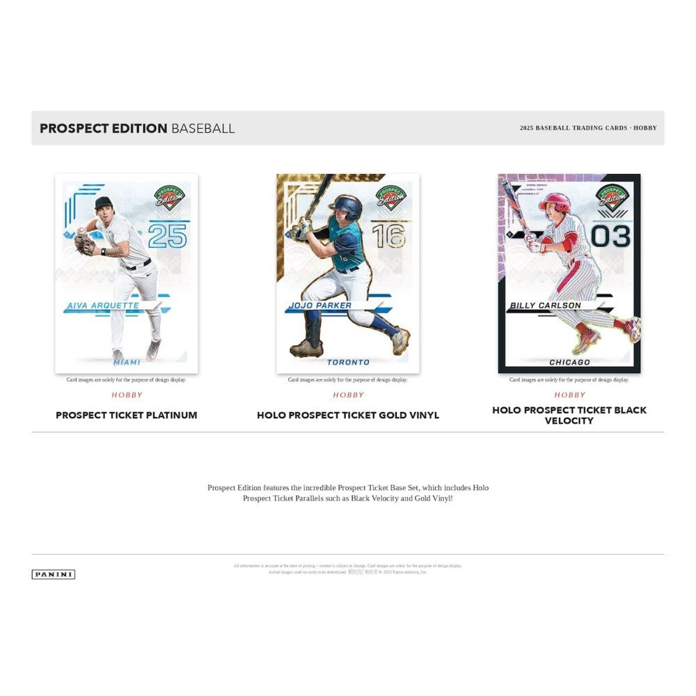 Three baseball trading cards with player images and text on a white background