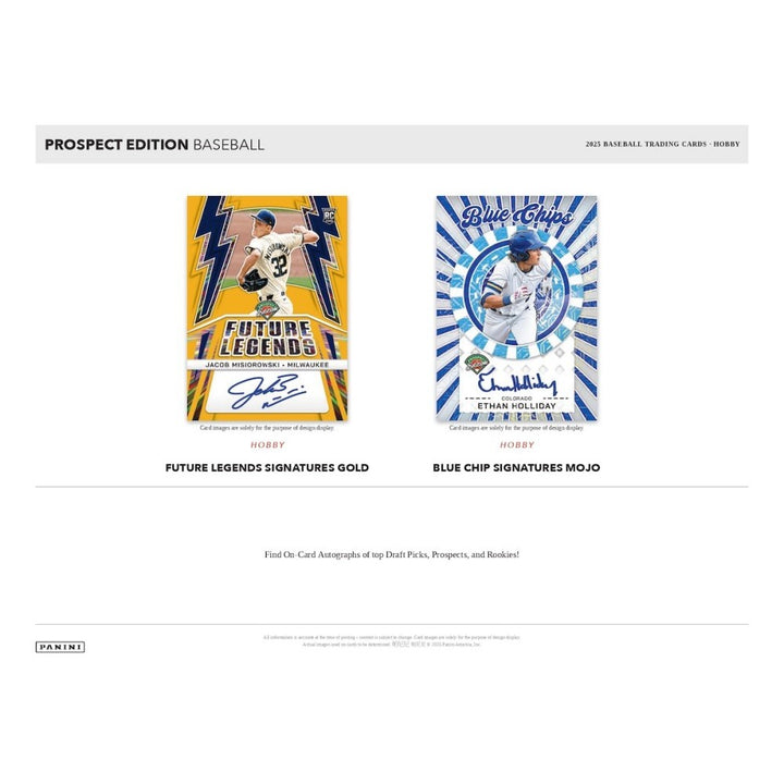 Two baseball trading card packs with player images and text on a white background