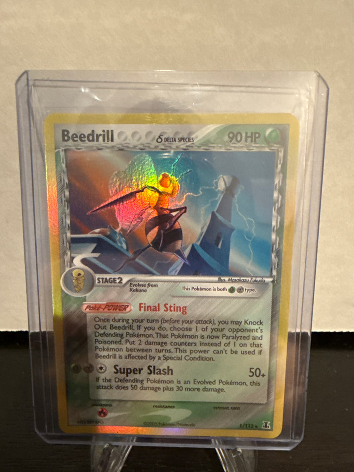 Pokemon TCG 2005 Beedrill Delta Species Reverse Holo, 1/113