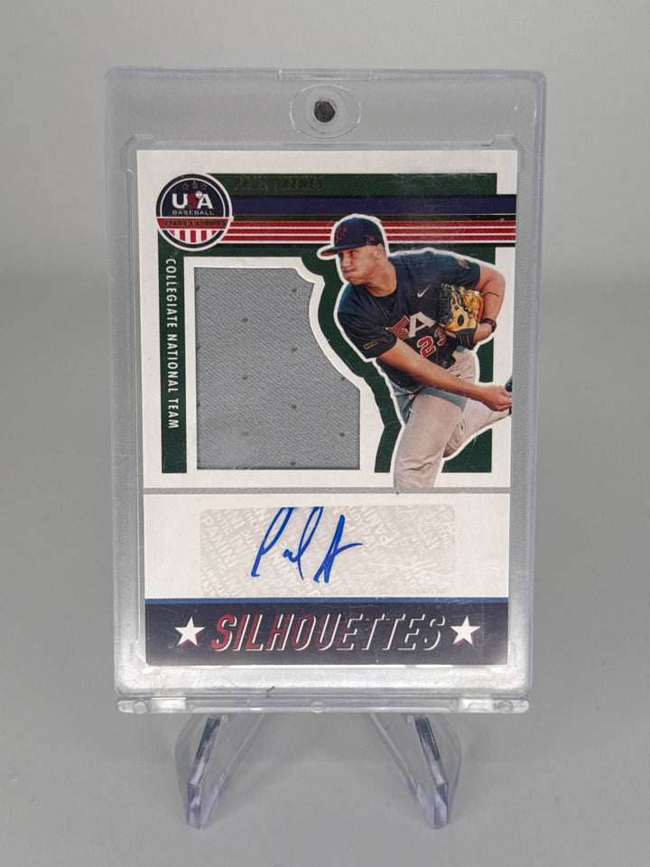 Paul Skenes 2023 Panini USA Stars & Stripes Silhouettes Patch Auto, 133/200