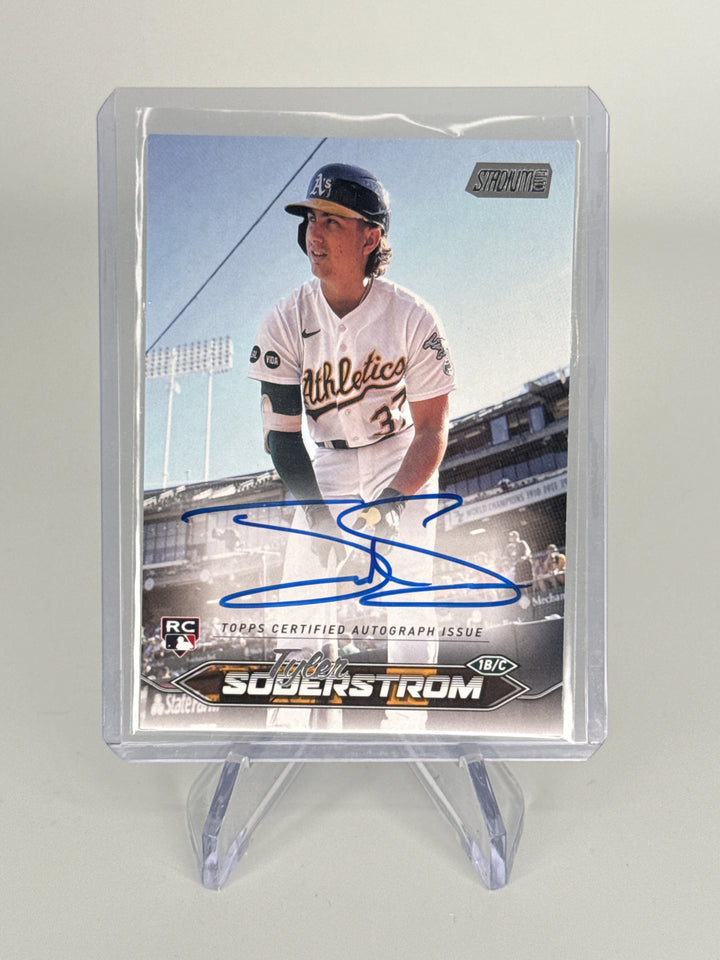 Tyler Soderstrom 2024 Topps Stadium Club Rookie Auto