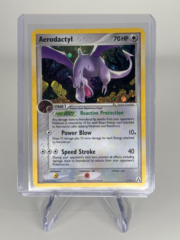 Pokemon TCG 2006 Aerodactyl EX Legend Maker Holo, 1/92