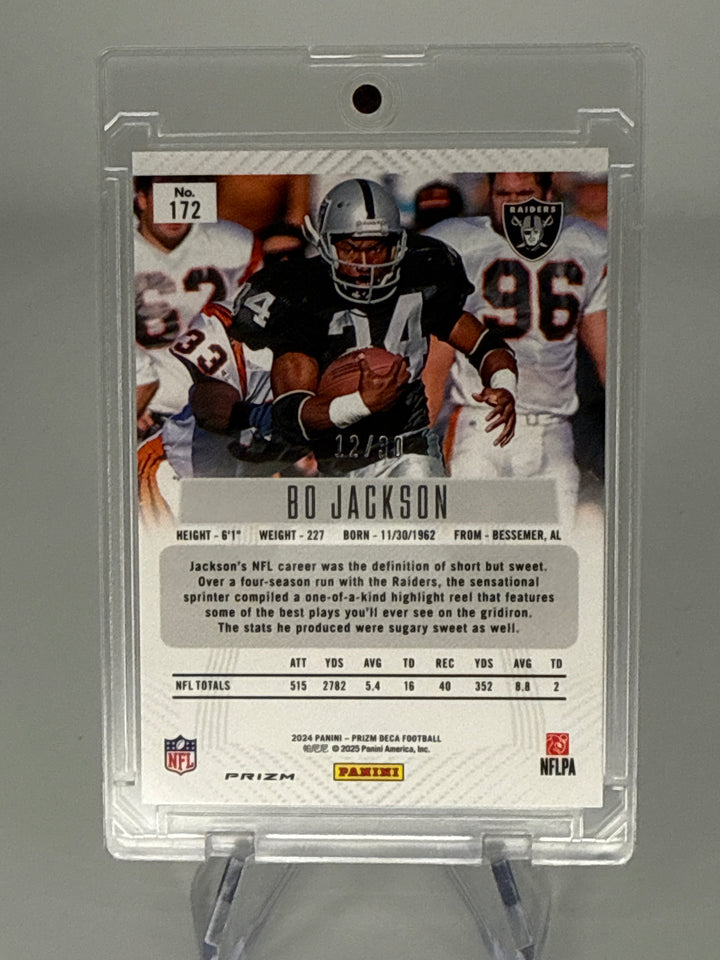 Bo Jackson 2024 Panini Prizm DECA Mojo Prizm, 12/30