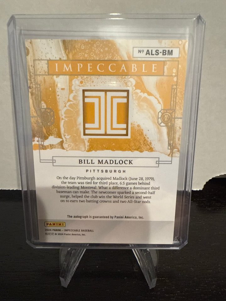 Bill Madlock 2024 Panini Impeccable All Star Selections Auto, 2/3