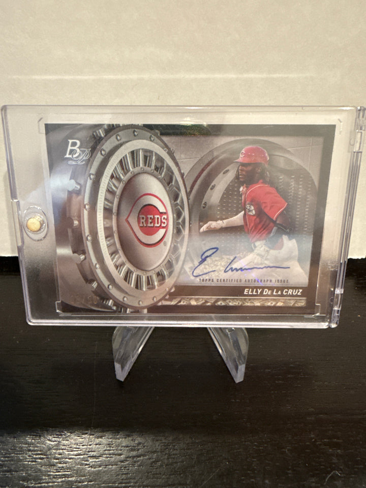 Elly De La Cruz 2023 Bowman Platinum Treasure in the Vault Auto, 08/50