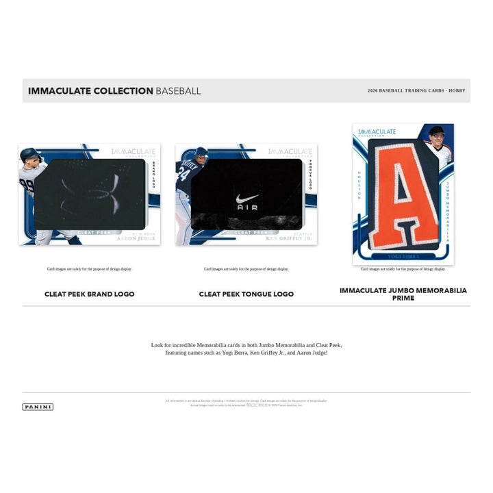 Immaculate Collection Baseball packaging with brand logos and memorabilia.