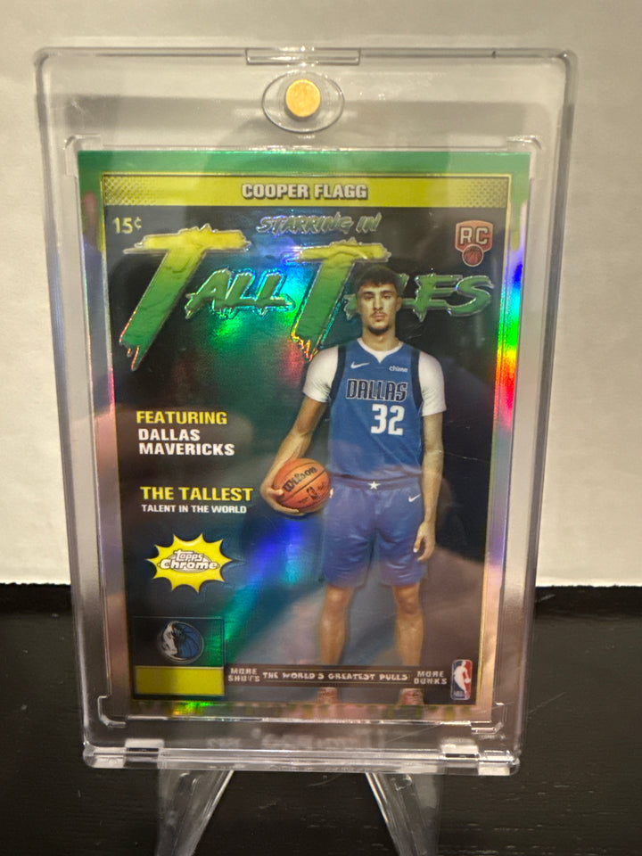 Cooper Flagg 2025 Topps Chrome Tall Tales Rookie Refractor