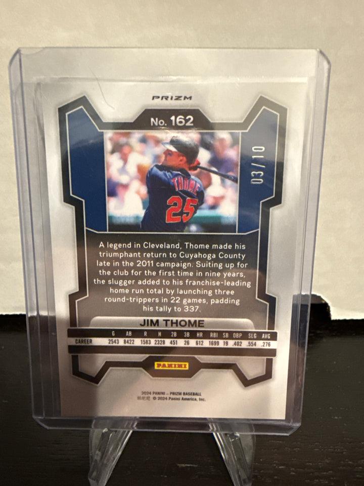 Jim Thome 2024 Panini Prizm Gold Prizm, 03/10