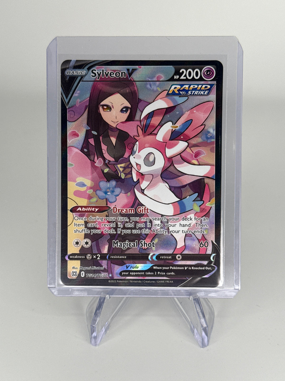 Pokemon TCG 2022 Sylveon V Brilliant Stars Trainer Gallery, TG14/TG30