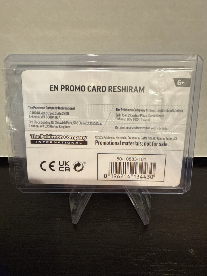 Pokemon TCG 2025 Reshiram Phantasmal Flames Stamped, Sealed Promo, 017/094