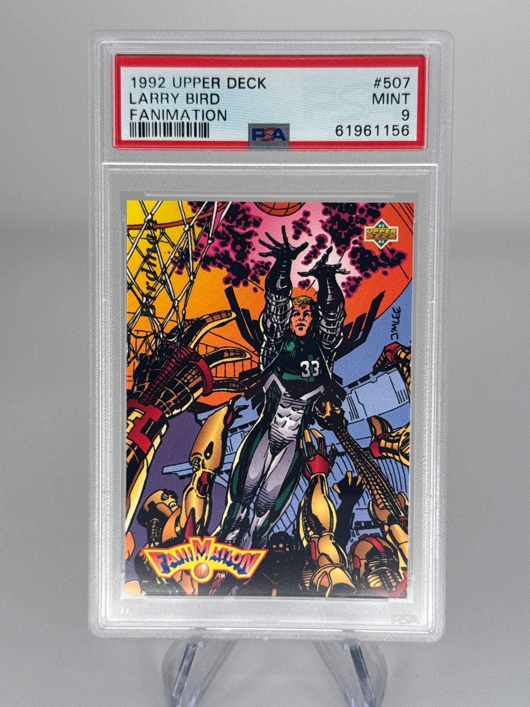 Larry Bird 1992 Upper Deck Fanimation, PSA 9 Mint