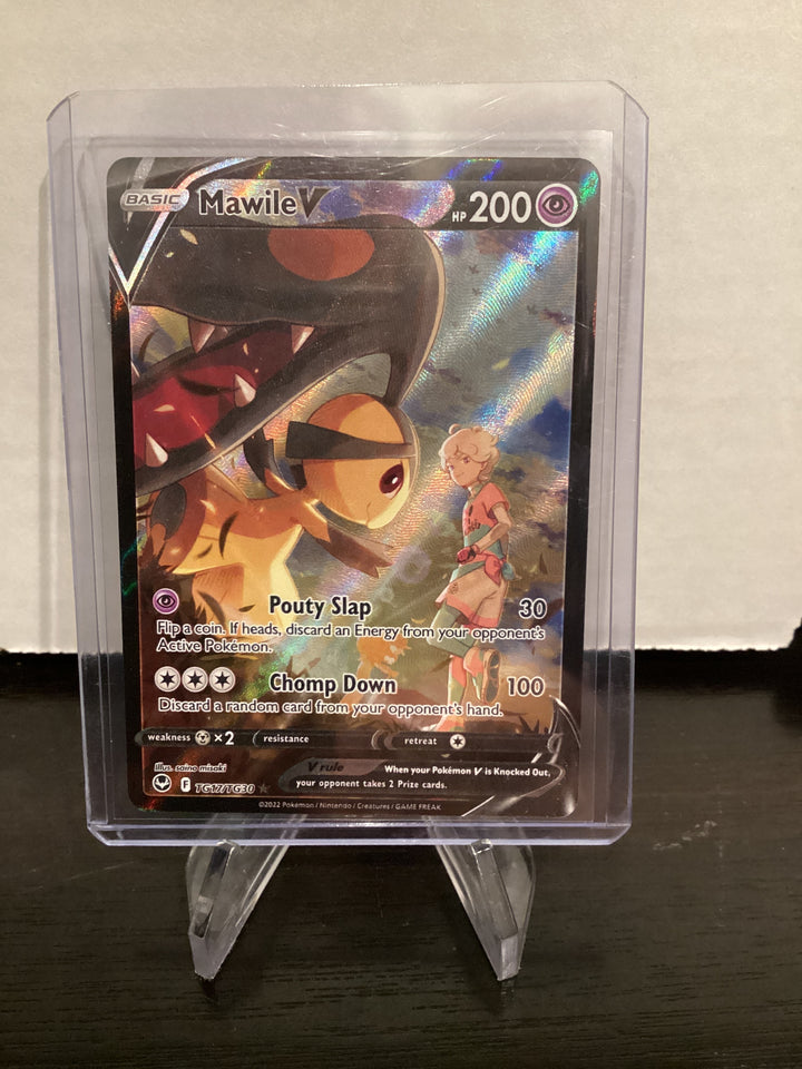 Pokemon TCG 2022 Mawile V Silver Tempest Trainer Gallery, TG17/TG30