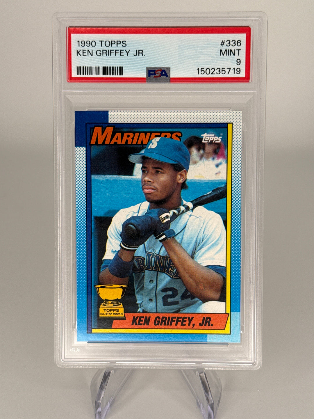Ken Griffey Jr 1990 Topps Rookie Cup, PSA 9 Mint