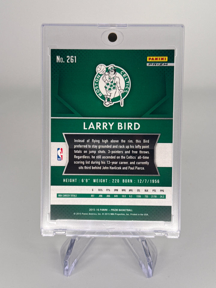 Larry Bird 2015 Panini Prizm White Sparkle Prizm SSP