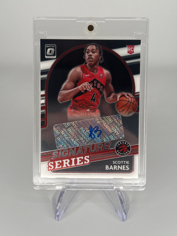 Scottie Barnes 2021 Panini Donruss Optic Rookie Auto