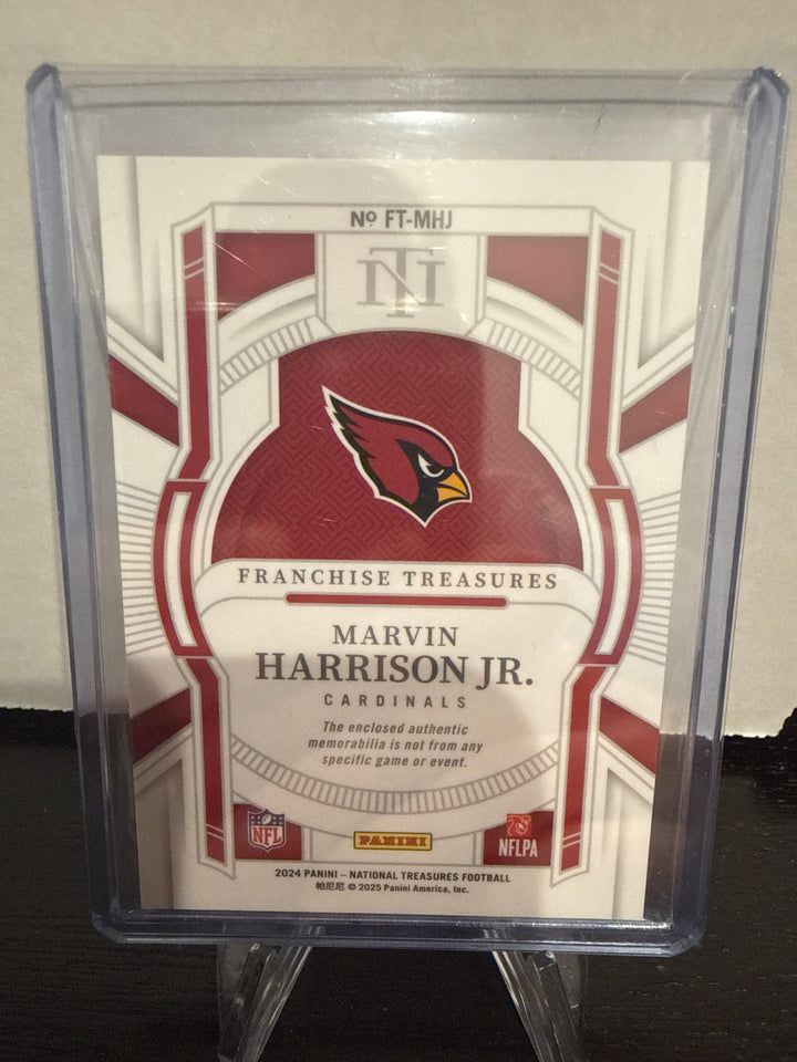 Marvin Harrison Jr. 2024 Panini National Treasures Rookie Relic, 30/49