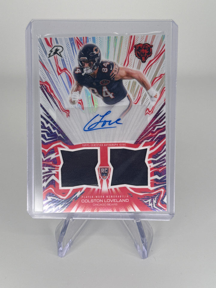 Colston Loveland 2026 Topps Resurgence Rookie Dual Relic Auto