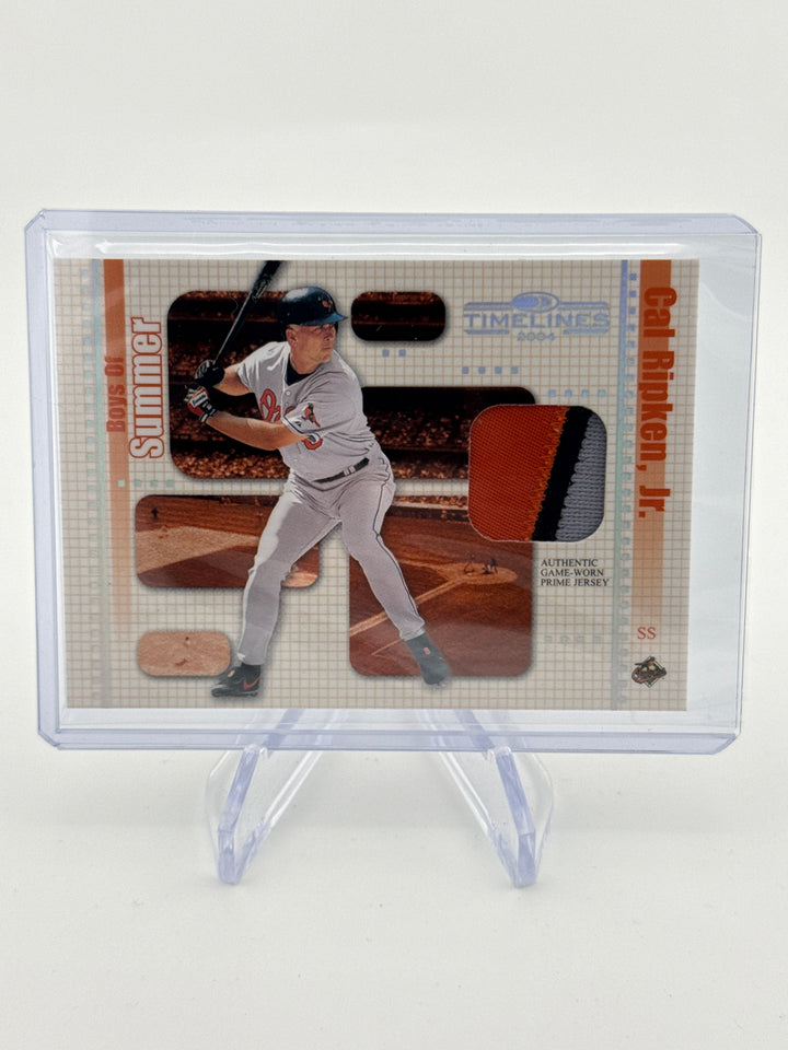 Cal Ripken Jr 2004 Donruss Boys of the Summer Timelines Game Worn Relic, 083/100