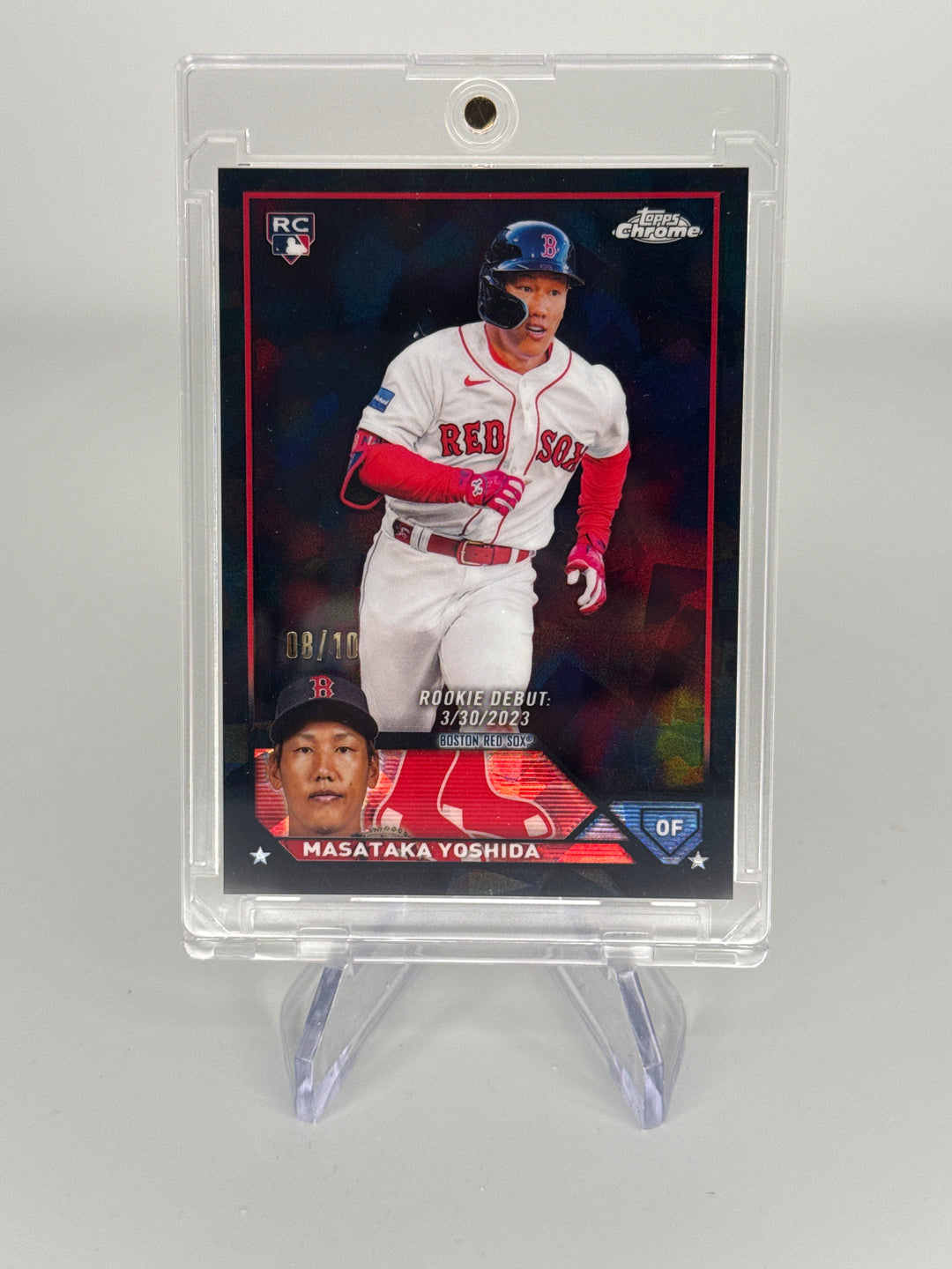 Masataka Yoshida 2023 Topps Chrome Sapphire Black Refractor Rookie, 08/10