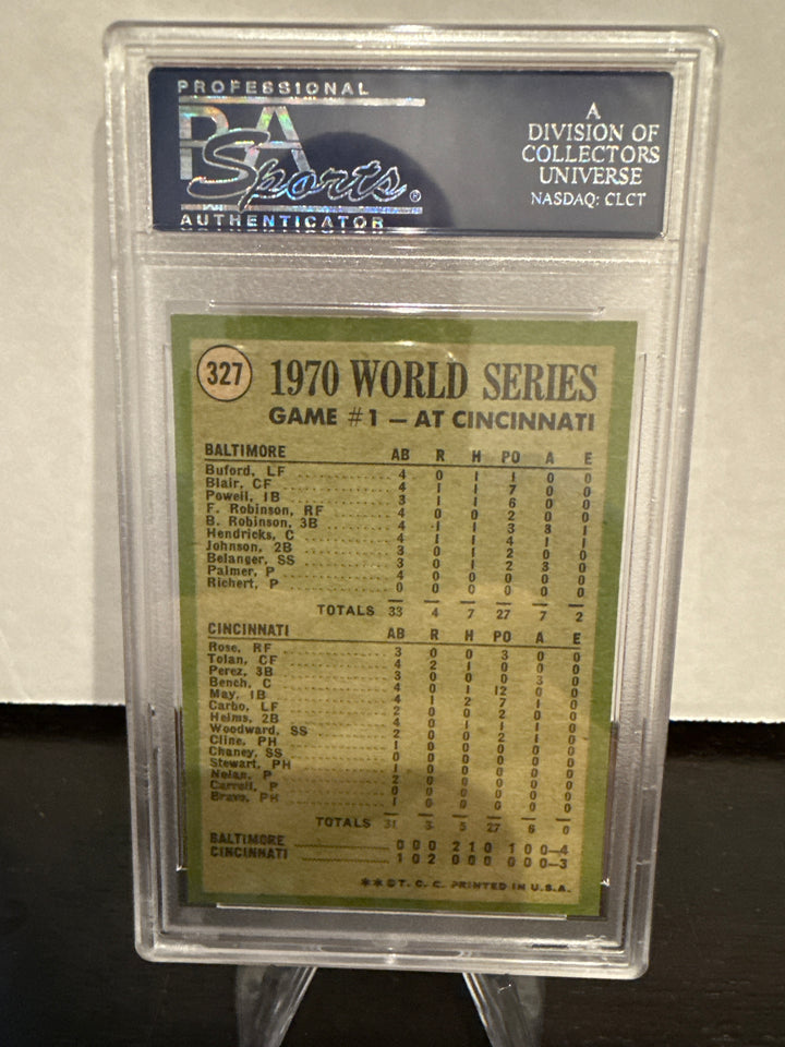1971 Topps World Series Game 1, PSA 7