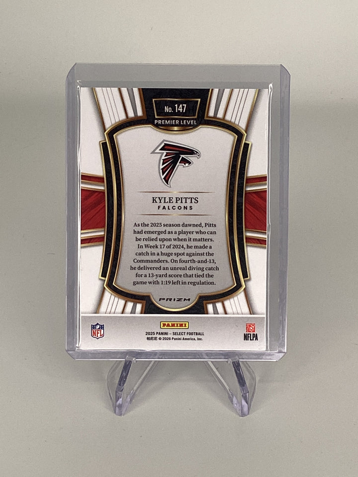 Kyle Pitts 2025 Panini Select Premier Level Zebra SSP