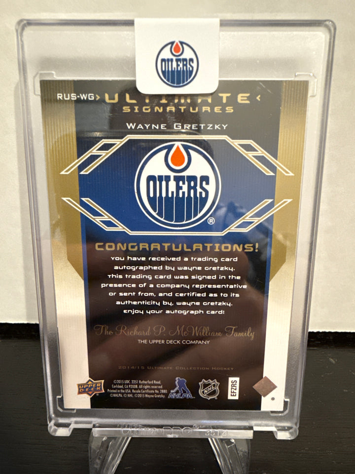 Wayne Gretzky 2015 Upper Deck Ultimate Collection Auto