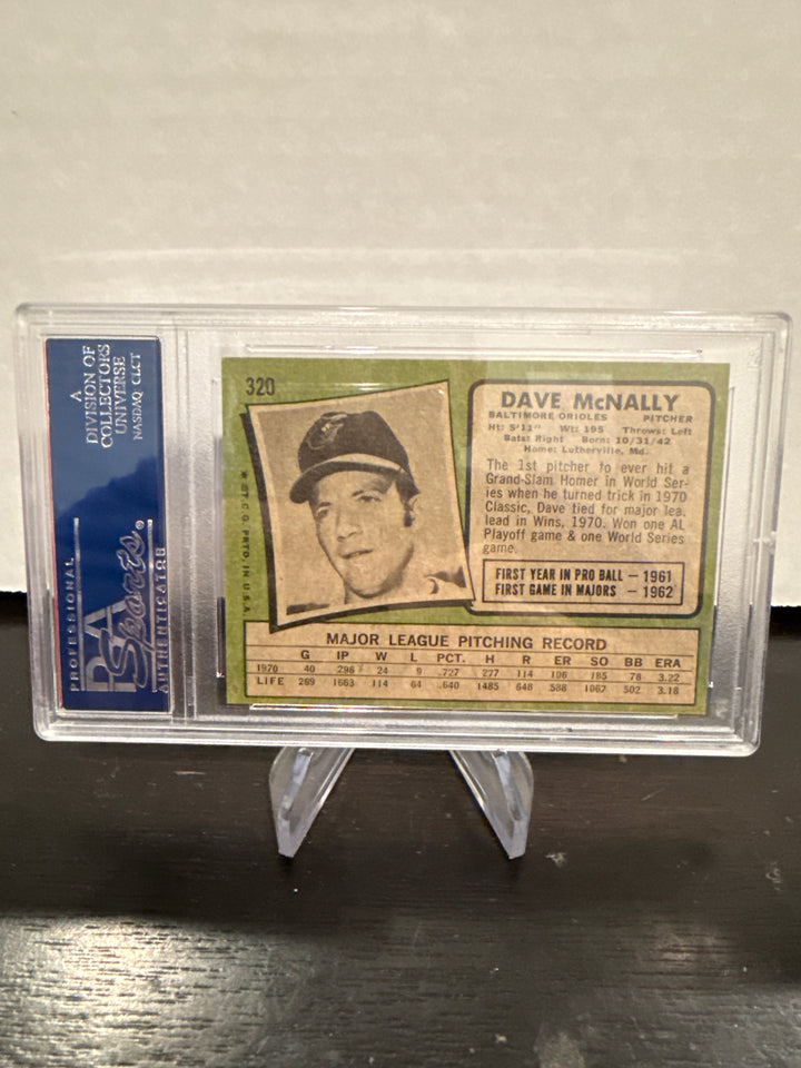 Dave McNally 1971 Topps, PSA 7