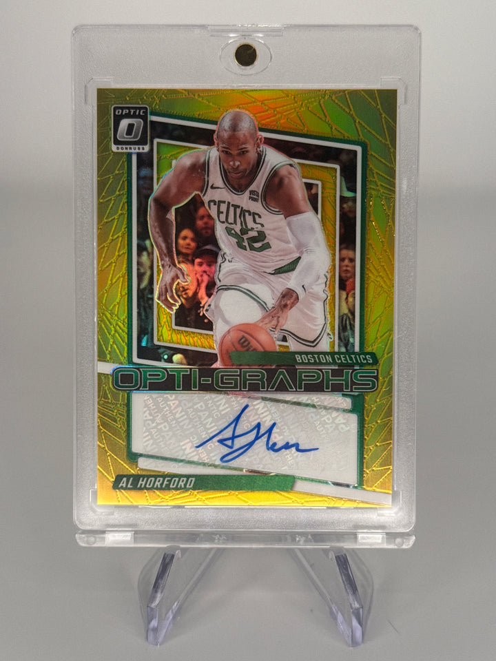 Al Horford 2024 Panini Donruss Optic Opti-Graphs Gold Auto, 07/10