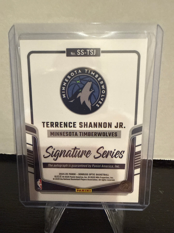 Terrence Shannon Jr 2024-2025 Panini Donruss Optic Signature Series Rookie Auto
