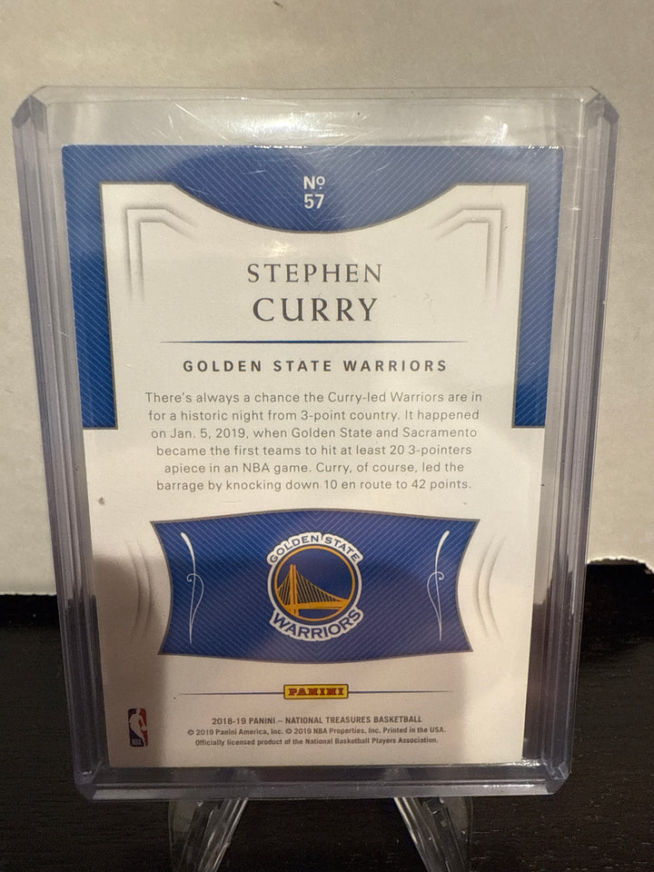 Stephen Curry 2018 Panini National Treasures, 79/99