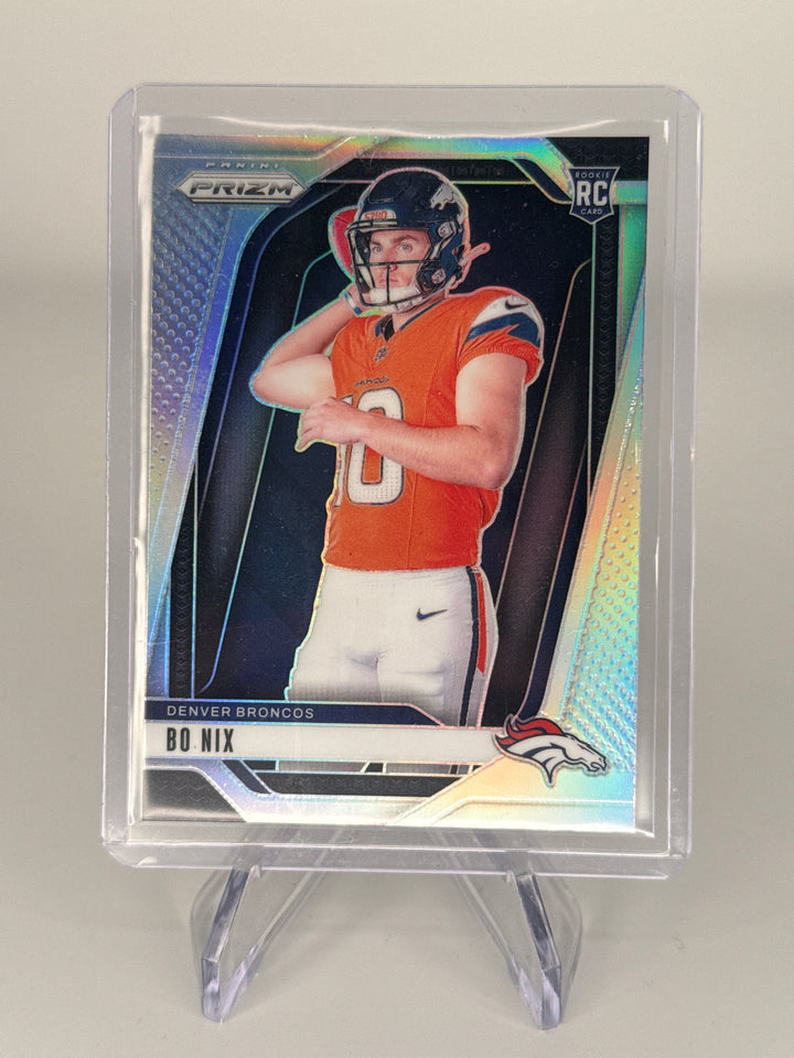 Bo Nix 2024 Panini Prizm Silver Variation Rookie