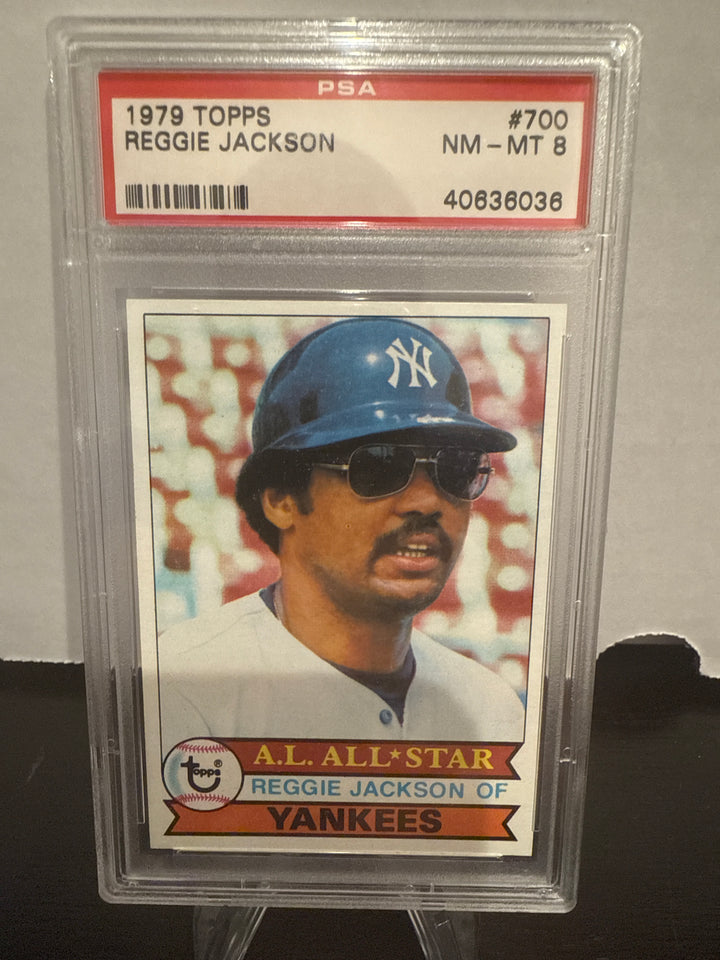 Reggie Jackson 1979 Topps AL All Star, PSA 8