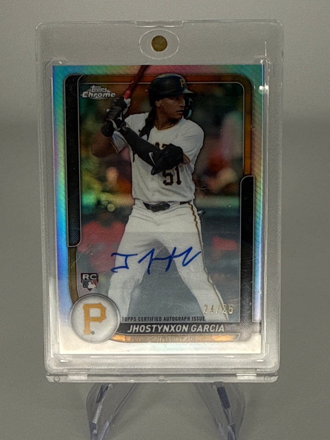 Jhostynxon Garcia 2026 Topps Chrome Lids Exclusive Rookie Auto, 24/25