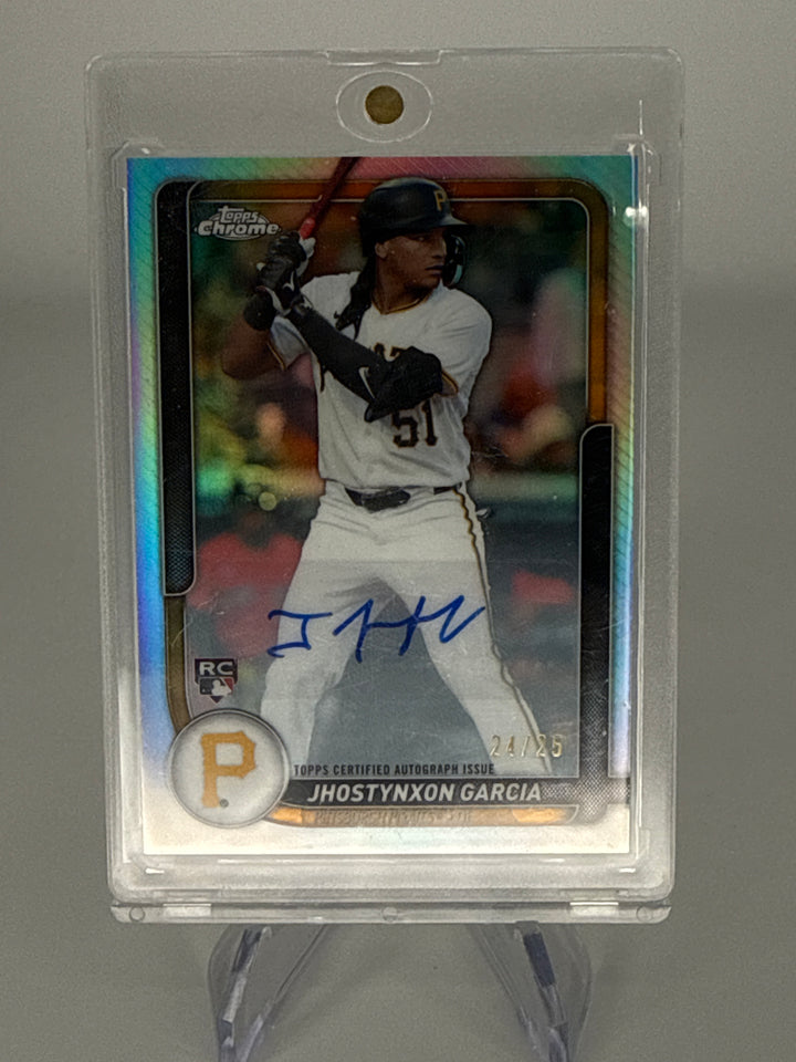 Jhostynxon Garcia 2026 Topps Chrome Lids Exclusive Rookie Auto, 24/25
