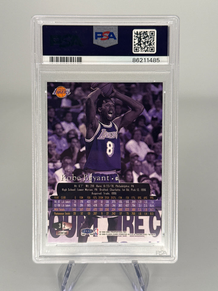 Kobe Bryant 1998 Flair Showcase Row 3, PSA 8