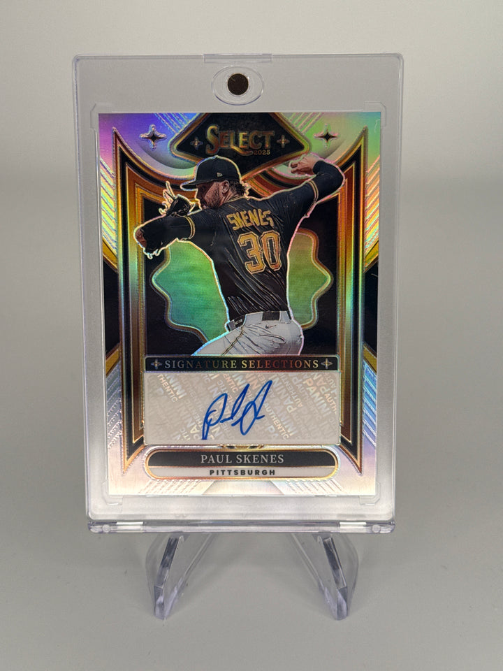 Paul Skenes 2025 Panini Select Signature Selections Silver Auto
