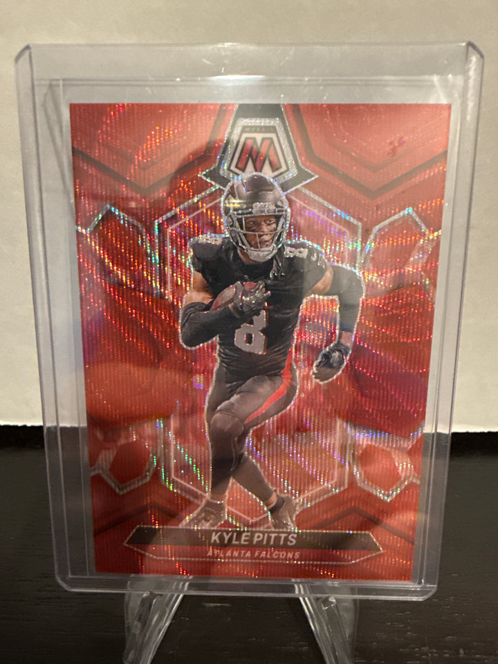 Kyle Pitts 2024 Panini Mosaic Red Wave, 1/9